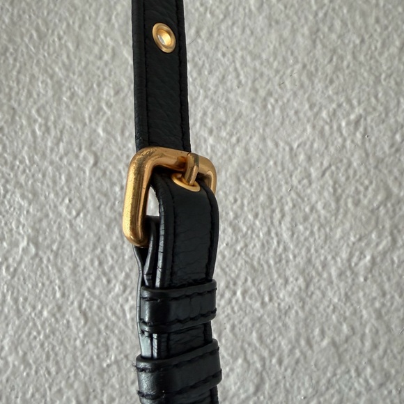 Marc Jacobs Black Leather Hobo Bag with Gold Accents - Picture 5 of 15